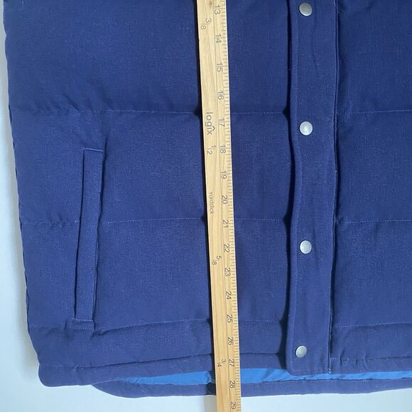 Patagonia Puffer Vest Jacket Men L Blue Red Down Duckdown Outdoor - Picture 5 of 13